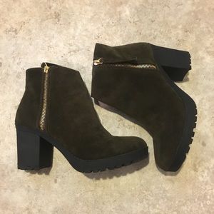 Material Girl Faux Suede Booties
